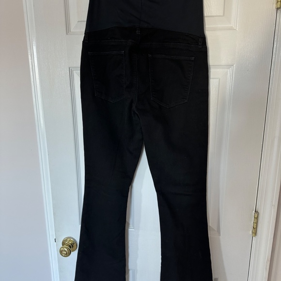Women's Maternity Jeans Boot Black 12 - Picture 4 of 7